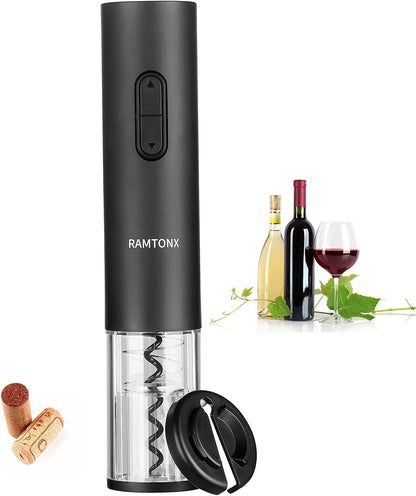 PopJoy Electric Wine Bottle Opener: Automatic Wine Opener with Foil Cutter