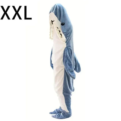 ComfySharky: Cozy Cartoon Shark Blanket Pajamas 