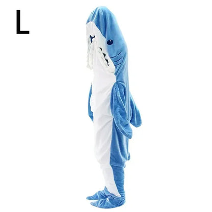 ComfySharky: Cozy Cartoon Shark Blanket Pajamas 