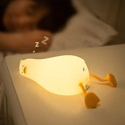 DuckyDucky: Rechargeable Touch LED Siilicon Bedside Night Light