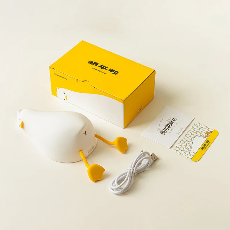 DuckyDucky: Rechargeable Touch LED Siilicon Bedside Night Light