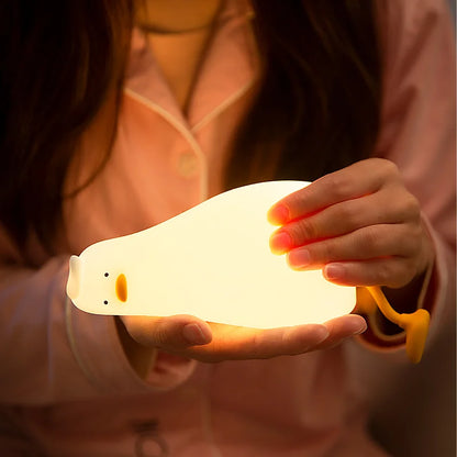 DuckyDucky: Rechargeable Touch LED Siilicon Bedside Night Light