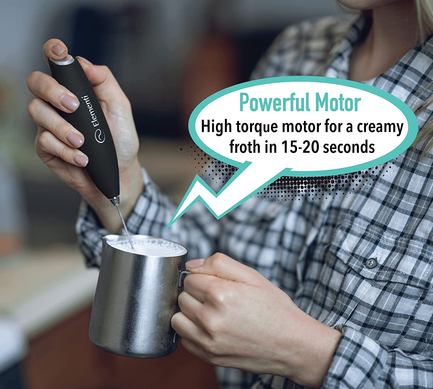 Milk Frother & Matcha Mixer: Electric Wand Mixer